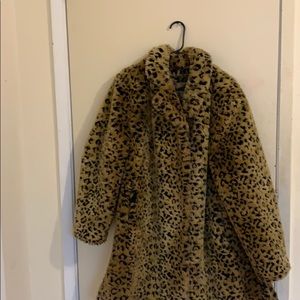 Faux fur coat